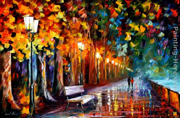 WAY TO HOME painting - Leonid Afremov WAY TO HOME art painting